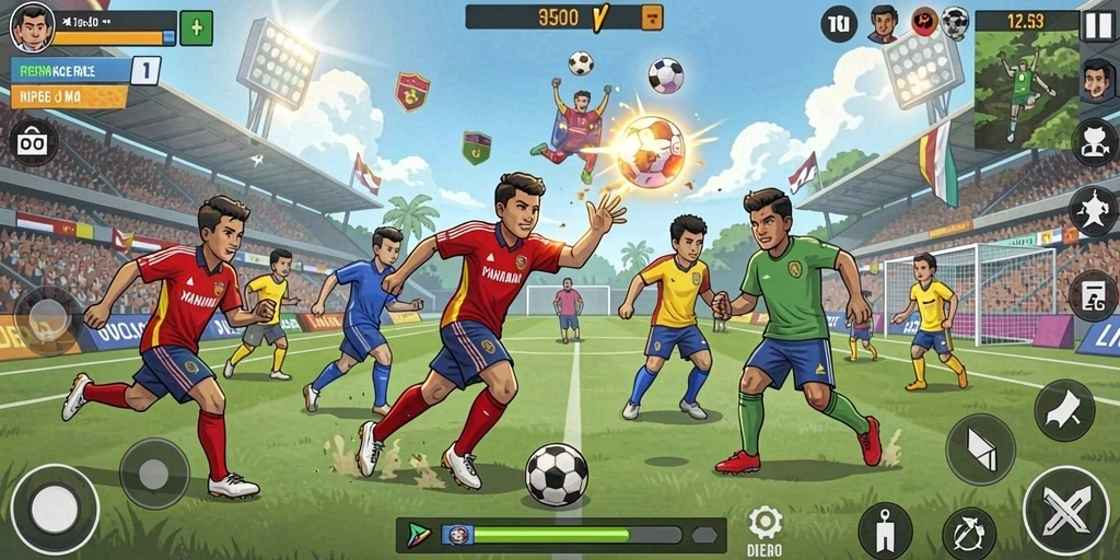 Interaksi pemain di dalam komunitas yang aktif.